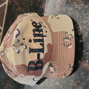 Vintage B-Line Retro Camo Snap Back Trucker Hat